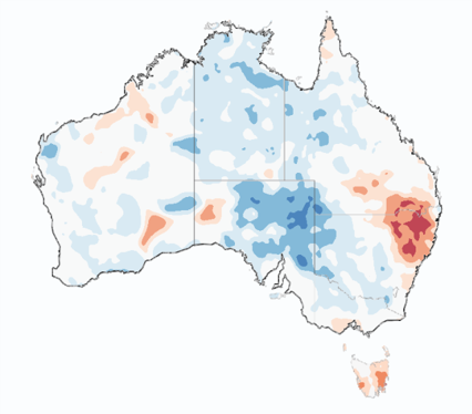 Figure 2: Root zone soil moisture 3 May 2026. Source: BOM.