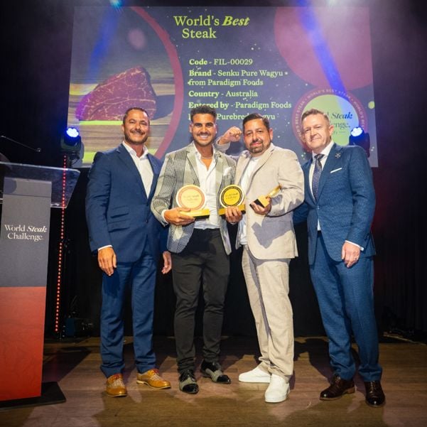 Ioannis Gammenos, Co-Chief of World Steak Challenge and Head Chef Heliot Steakhouse, London, Rayco Espantoso &ndash; Las Manas, Antwerp, Kiarash Nabavieh &ndash; Wagyu District Antwerp, Richie Wlison, Co-Chief of World Steak Challenge and Culinary Director at Sole Seafood & Grill. Image supplied.